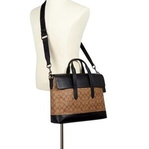 Coach Hamilton Portfolio in Signature Canvas Crossbody